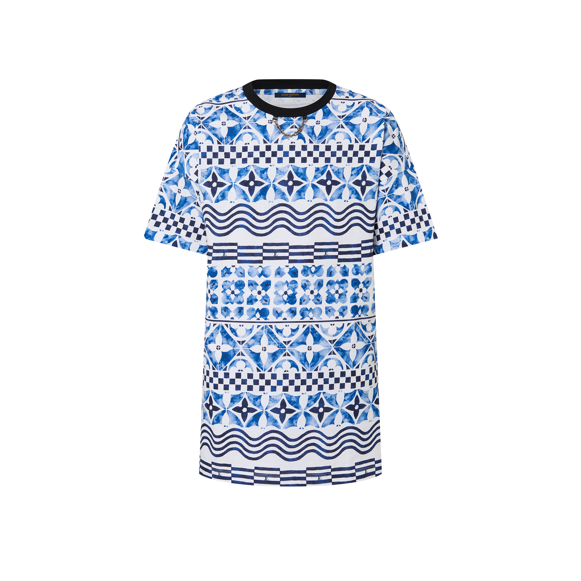 Louis Vuitton Inverted Mahina Monogram Chain Shoulder T-Shirt Dress