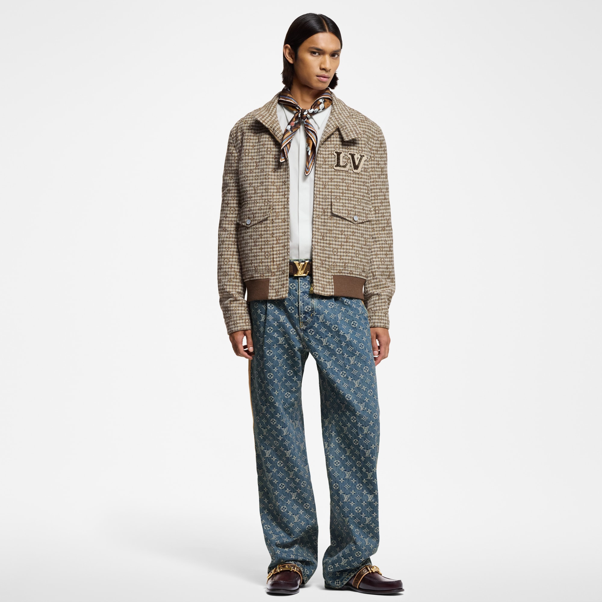Monogram Wool Harrington Blouson  in Men