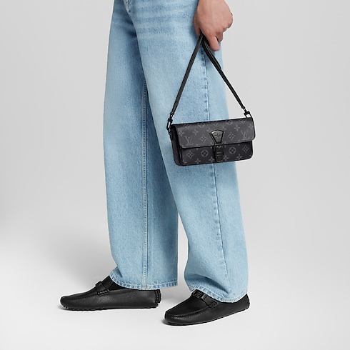 Montsouris Wearable Wallet Monogram Eclipse in Men's Wallets and Small Leather Goods Mini Bags collections by Louis Vuitton (Product zoom)