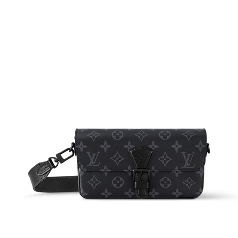 Montsouris Wearable Wallet Monogram Eclipse in Men's Wallets and Small Leather Goods Mini Bags collections by Louis Vuitton (Product zoom)