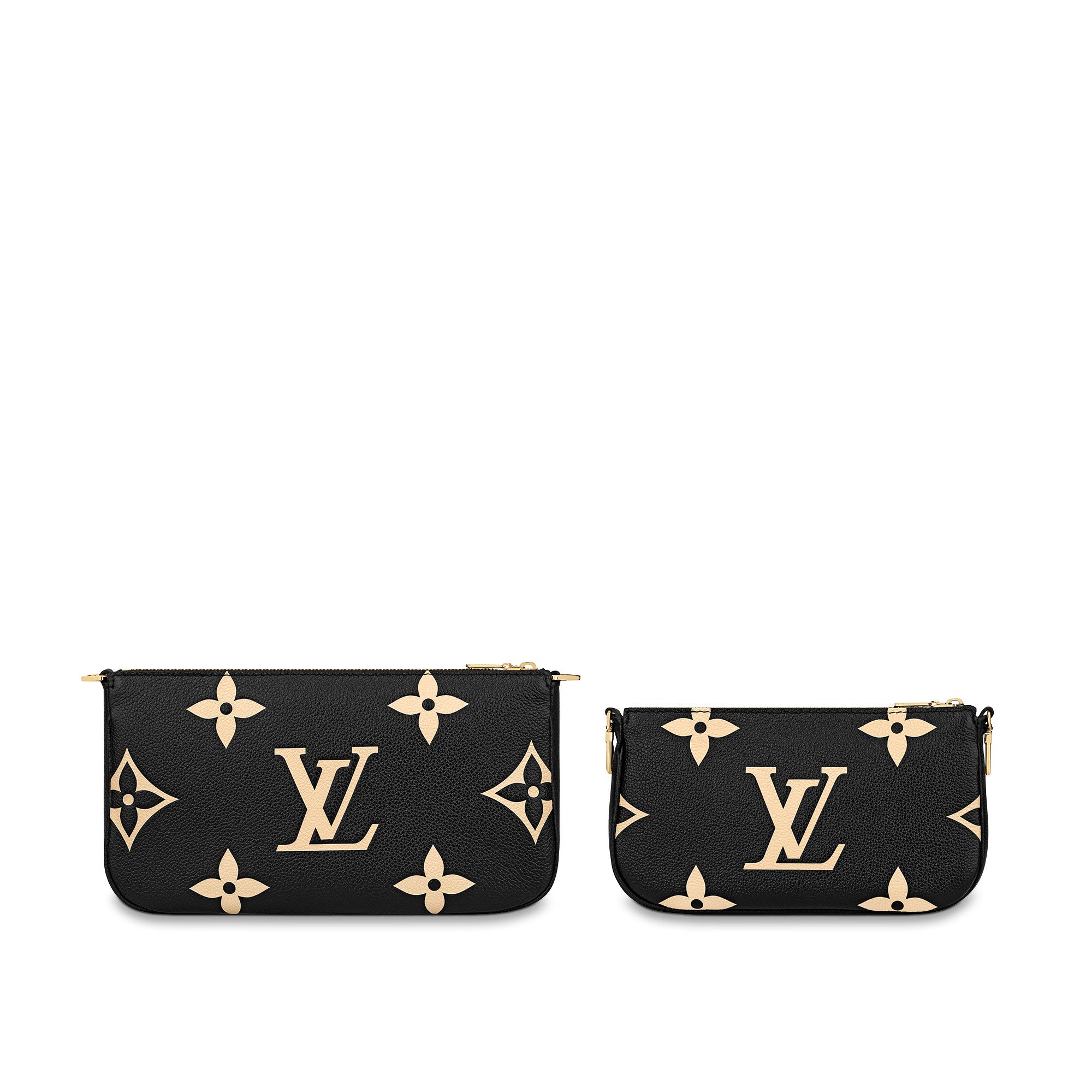Multi Pochette Accessoires Bicolor Monogram Empreinte Leather in Women