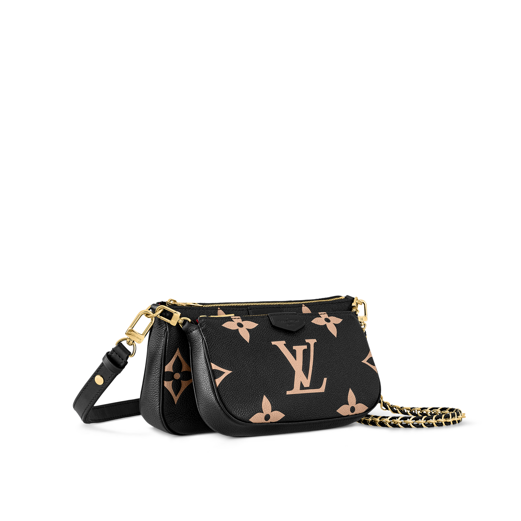 Multi Pochette Accessoires Bicolor Monogram Empreinte Leather in Women
