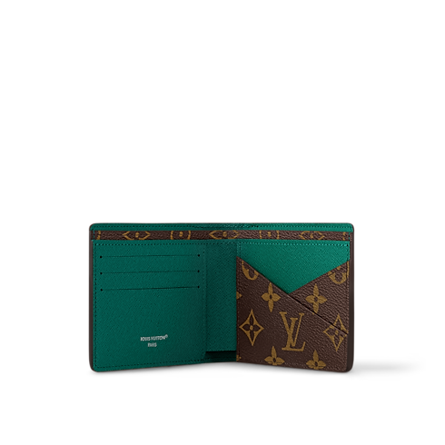 Multiple Wallet Monogram Macassar Canvas in Women's Wallets and Small Leather Goods Newness collections by Louis Vuitton (Product zoom)