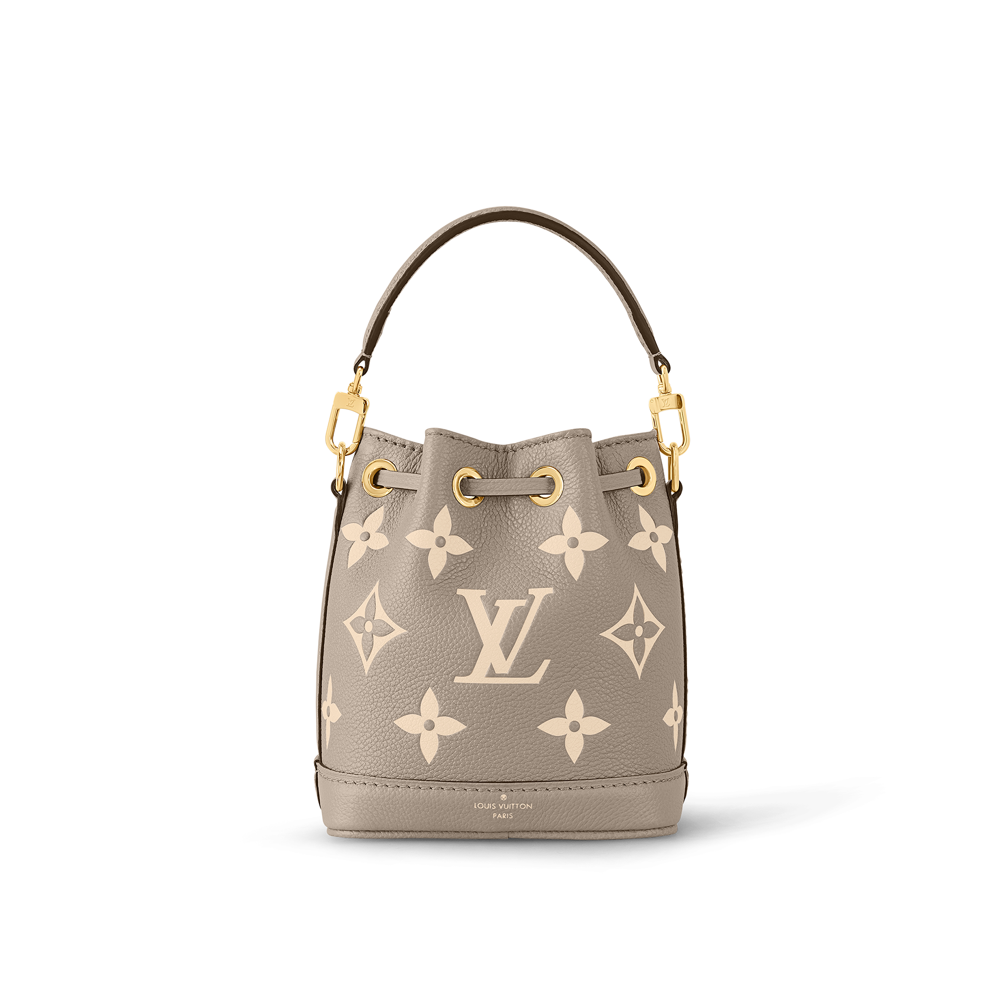 Nano Noé Bicolor Monogram Empreinte Leather in Women