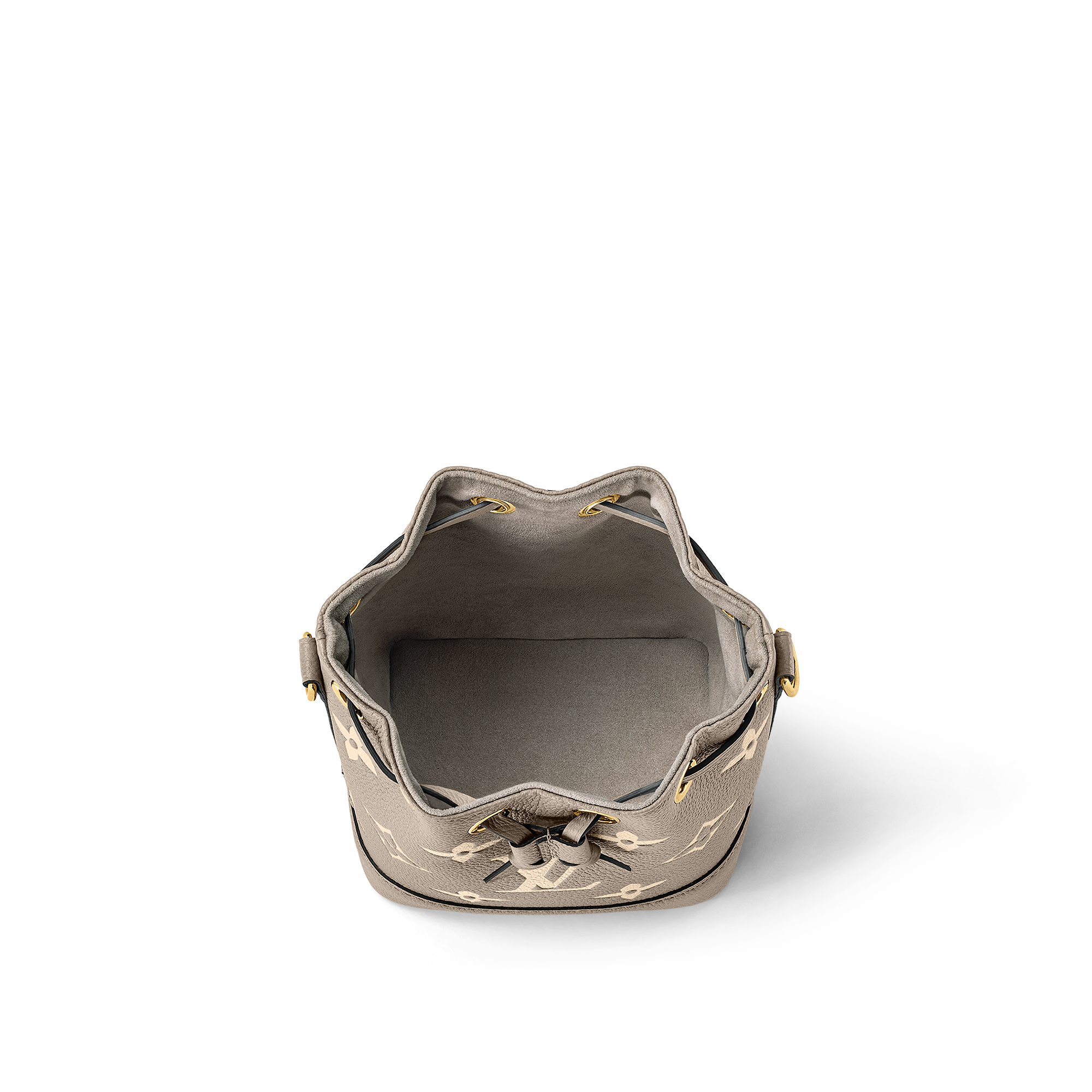 Nano Noé Bicolor Monogram Empreinte Leather in Women