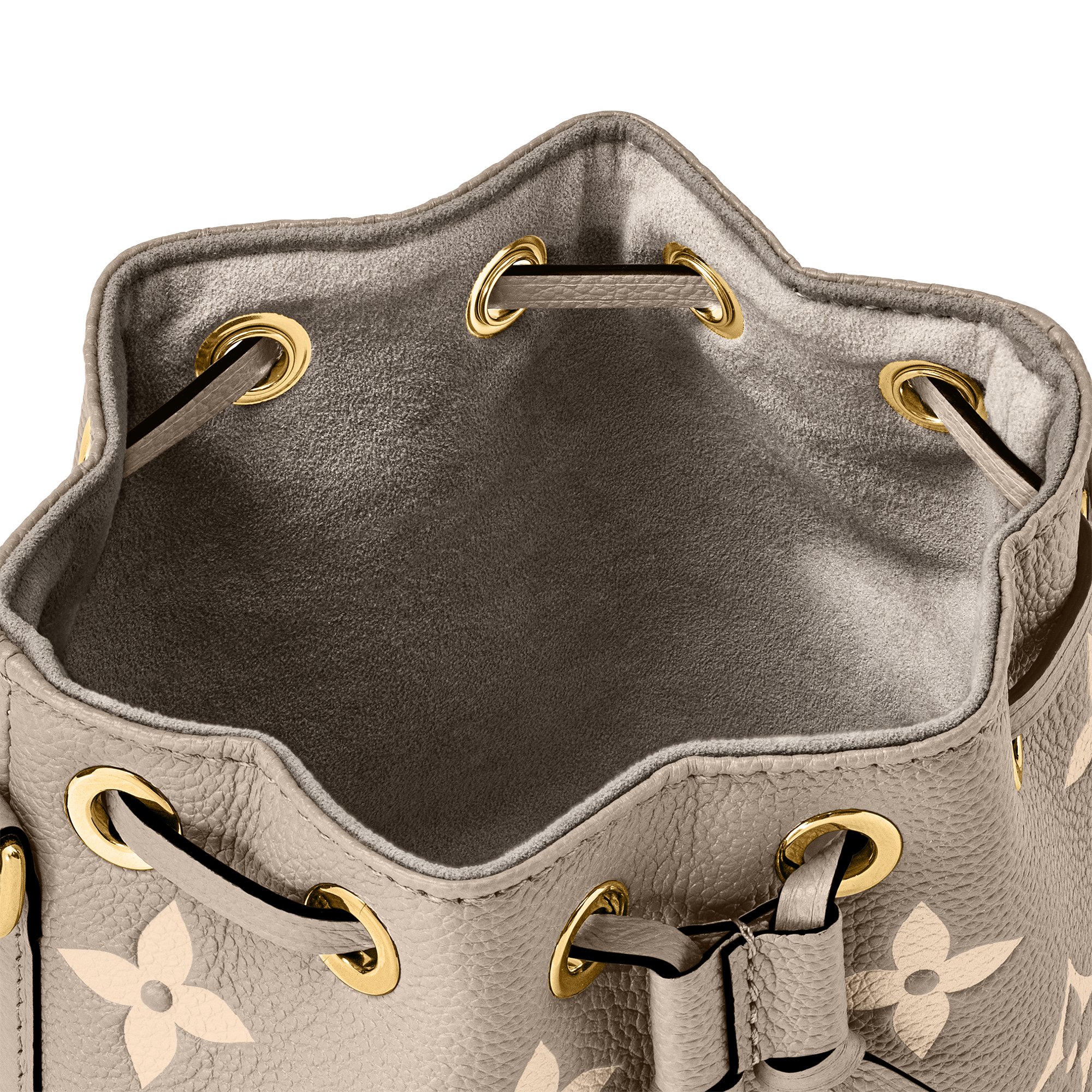 Nano Noé Bicolor Monogram Empreinte Leather in Women