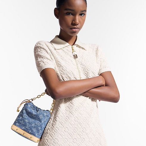 Nano Noé Monogram Denim in Women's Wallets and Small Leather Goods Wallets on Chain and Micro Bags collections by Louis Vuitton (Product zoom)