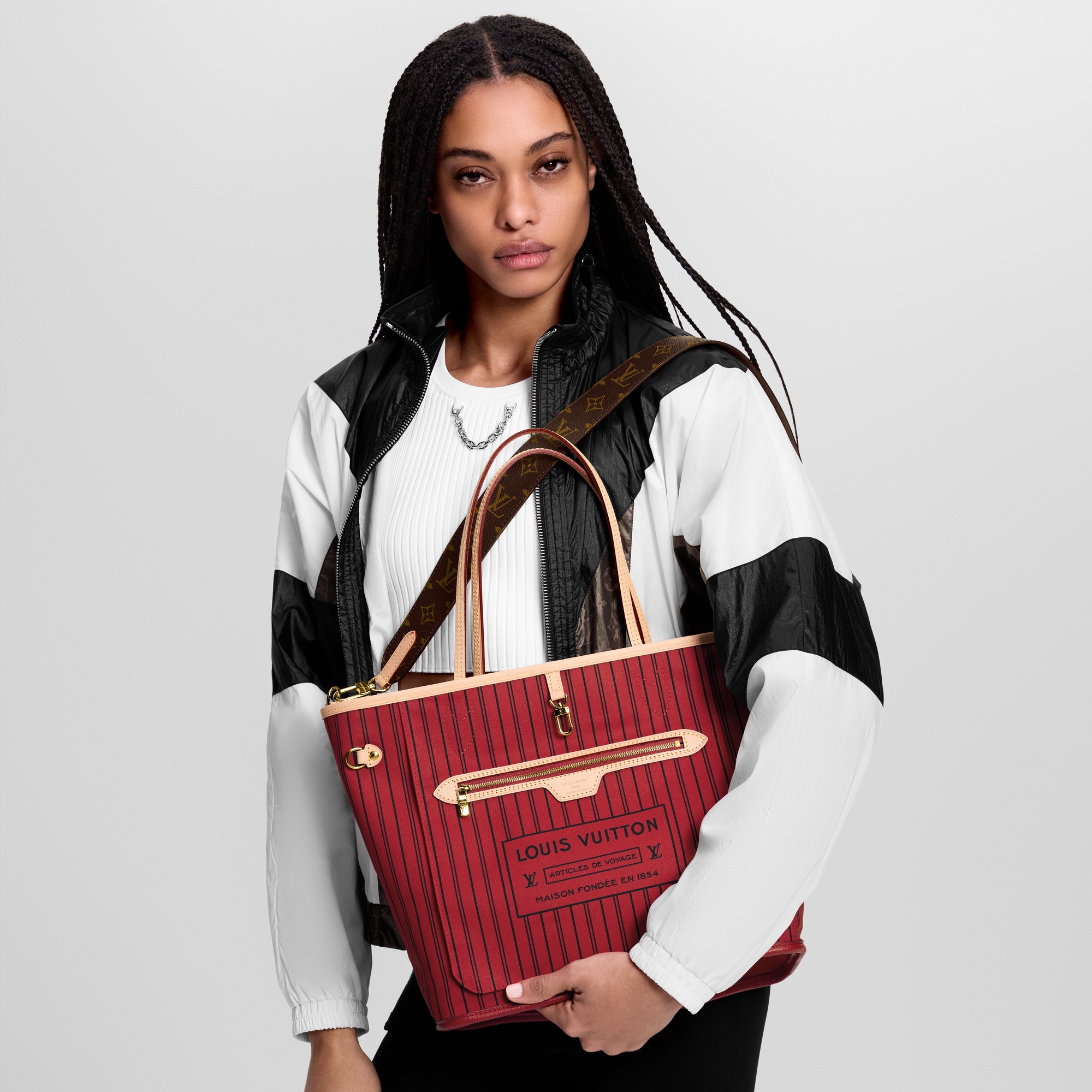 Neverfull Bandoulière Inside Out MM Monogram in Bags and Small Leather Goods