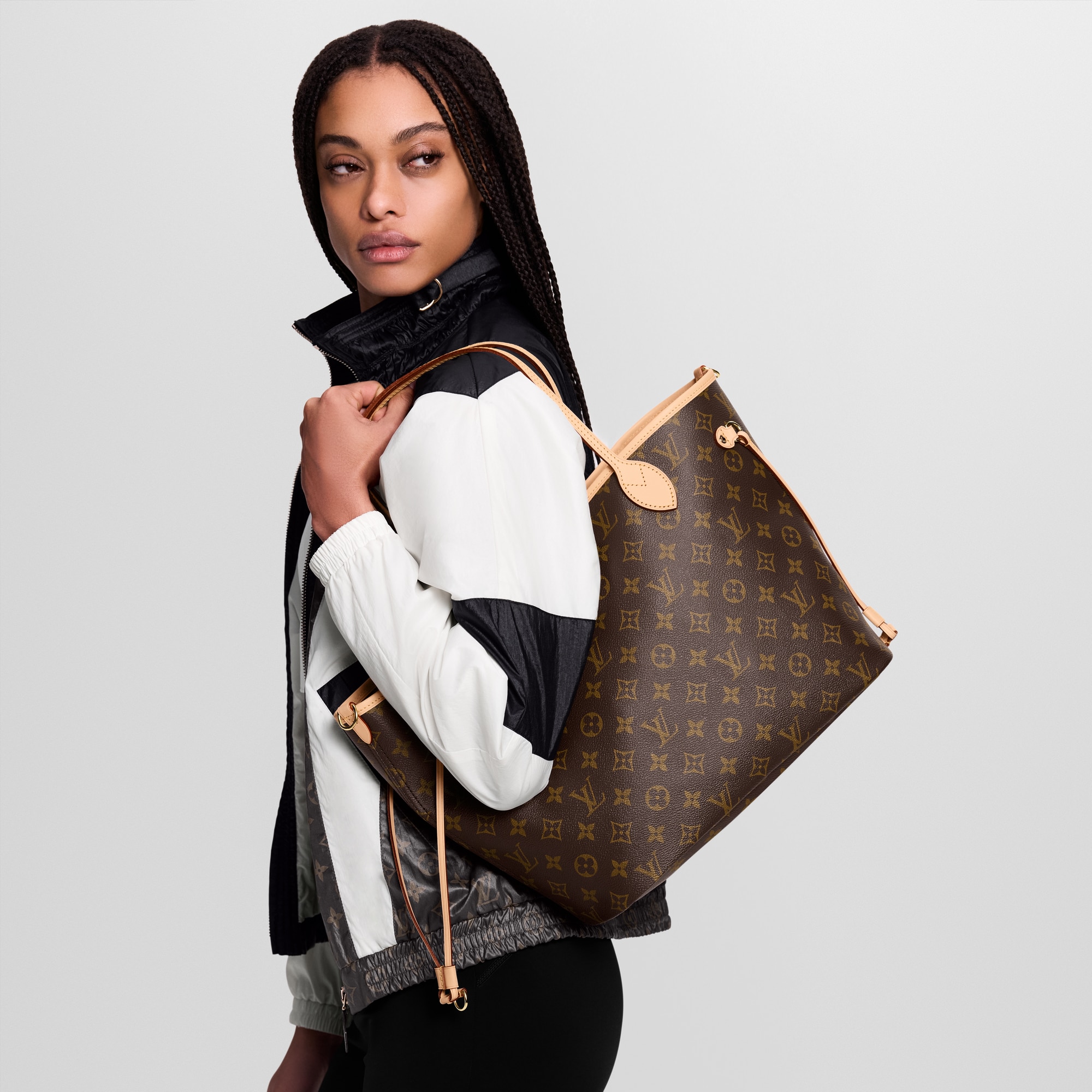 Neverfull Bandoulière Inside Out MM Monogram in Bags and Small Leather Goods