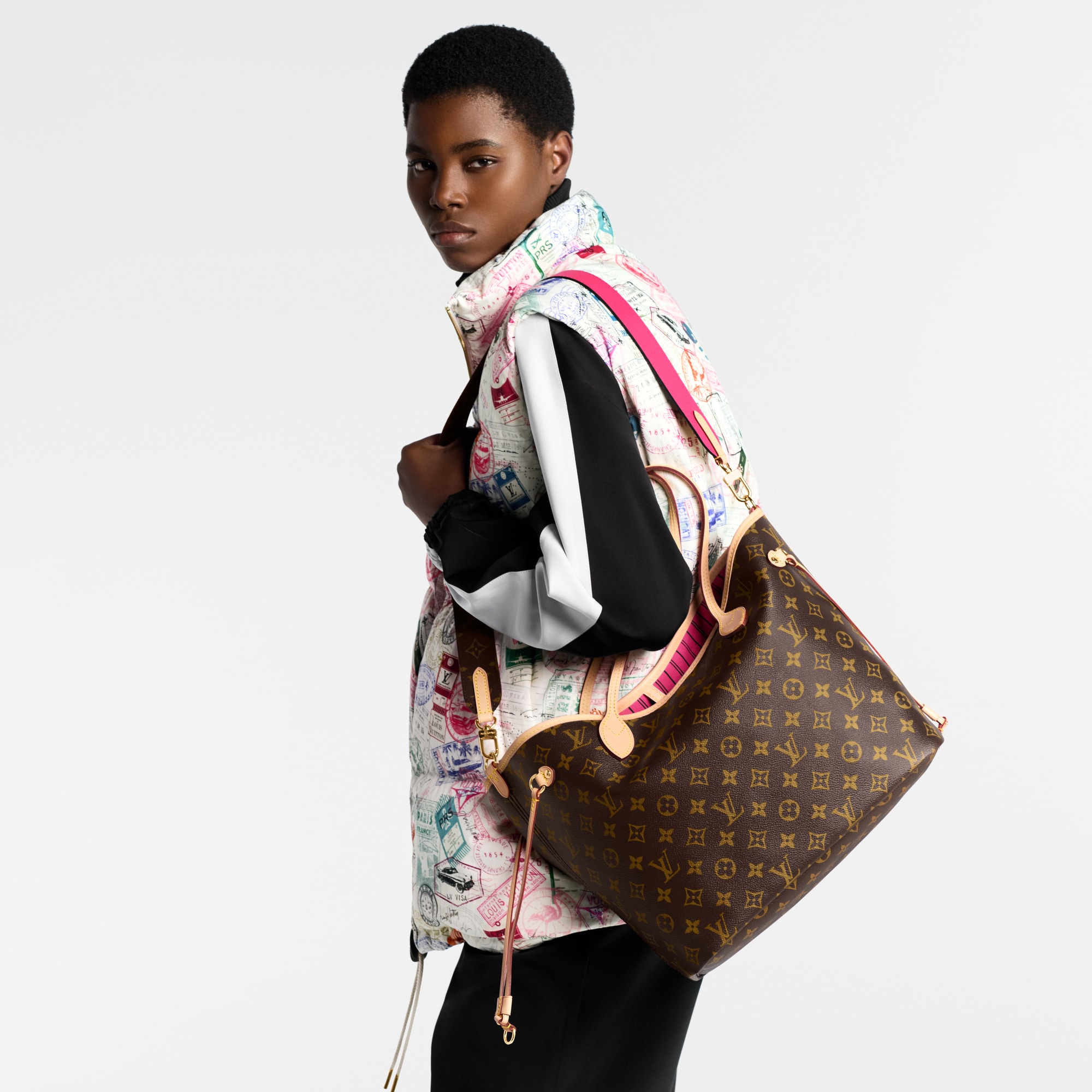 Neverfull Bandoulière Inside Out MM Monogram in Bags and Small Leather Goods