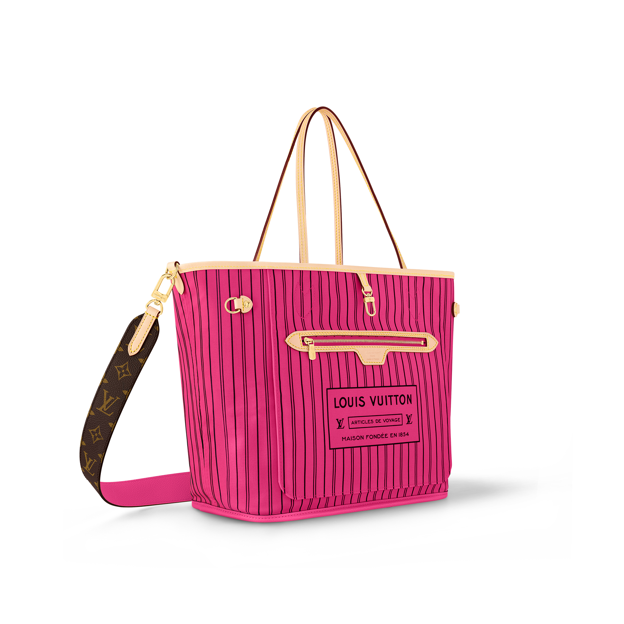 Neverfull Bandoulière Inside Out MM Monogram in Bags and Small Leather Goods