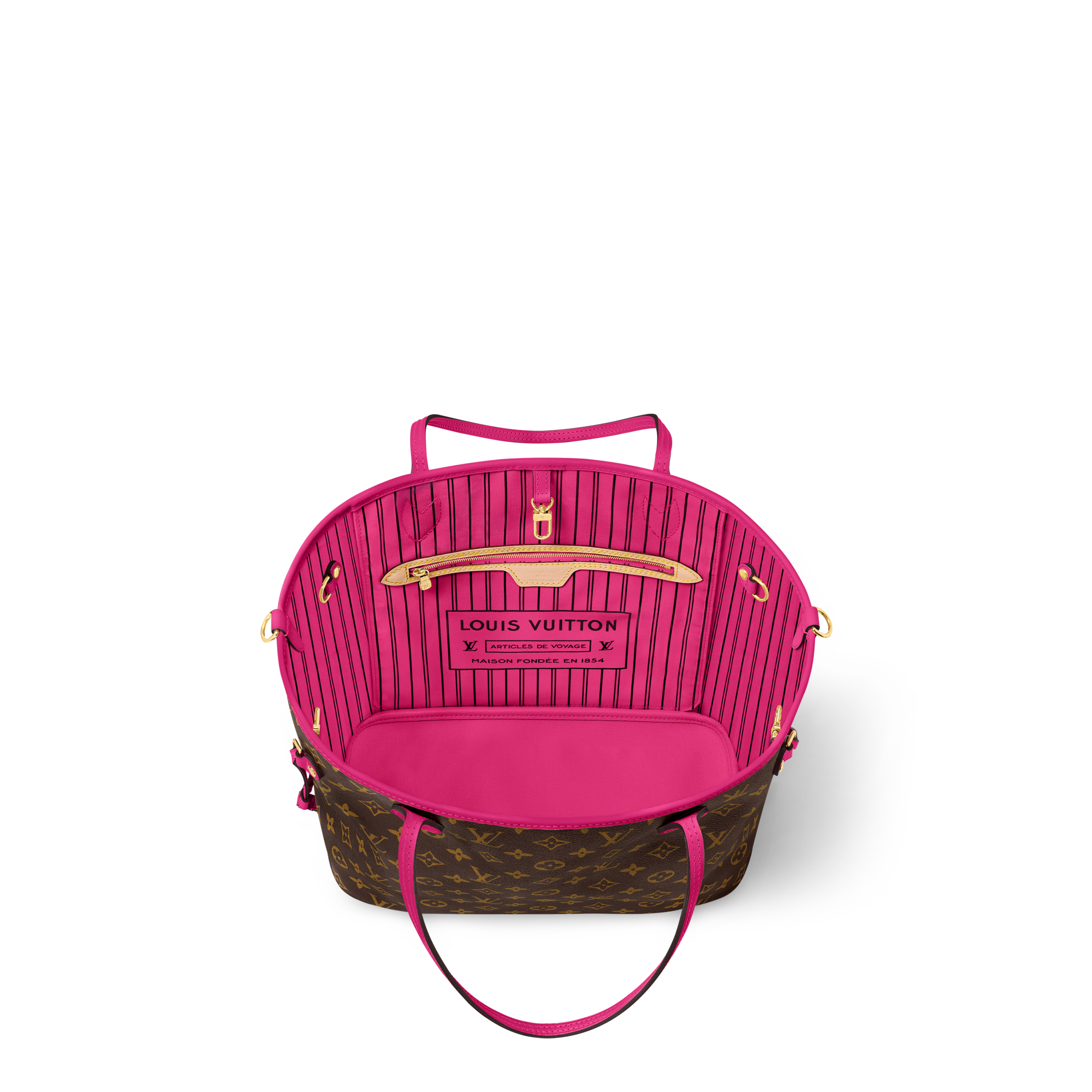 Neverfull Bandoulière Inside Out MM Monogram in Bags and Small Leather Goods