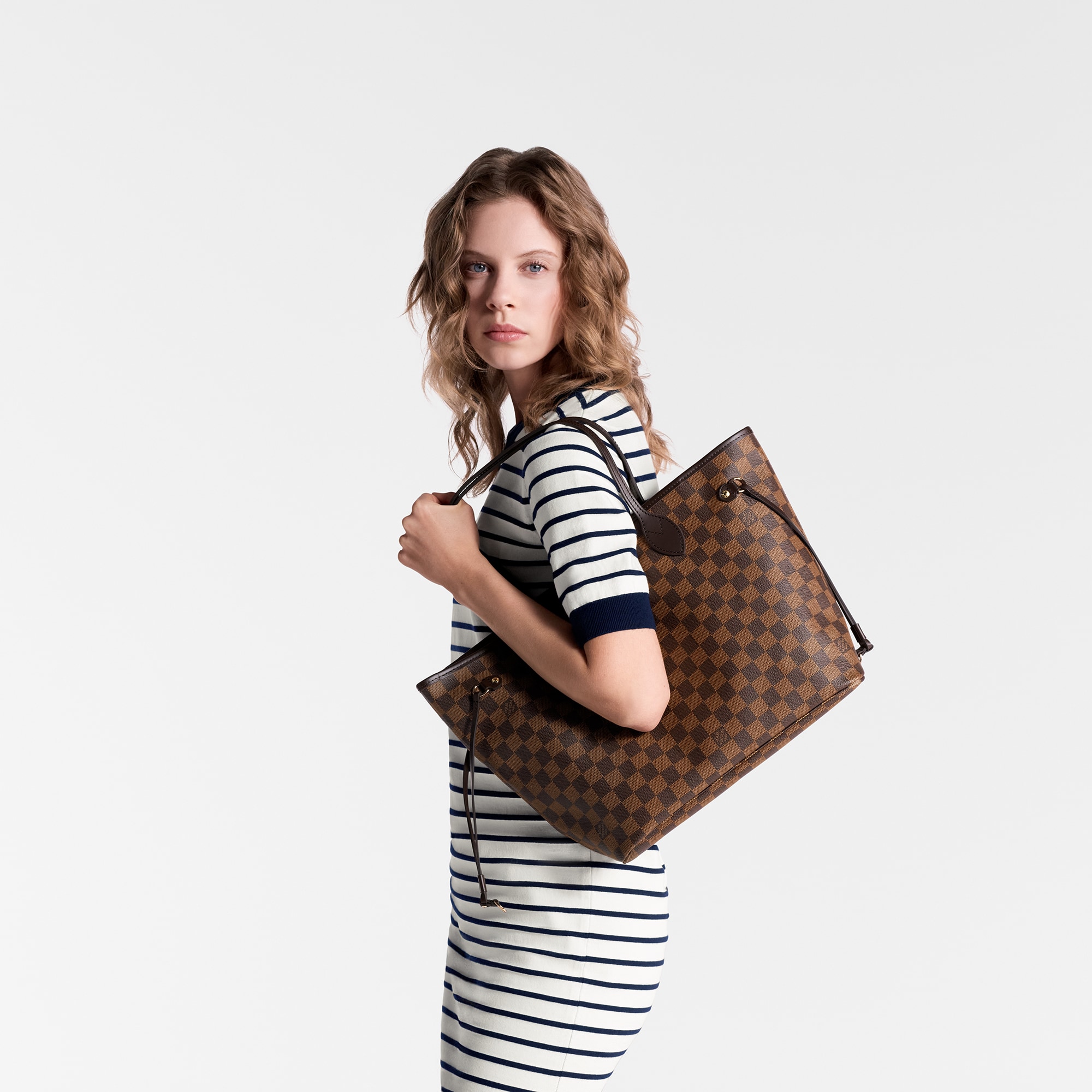 Neverfull MM Damier Ebene - Handbags | LOUIS VUITTON 