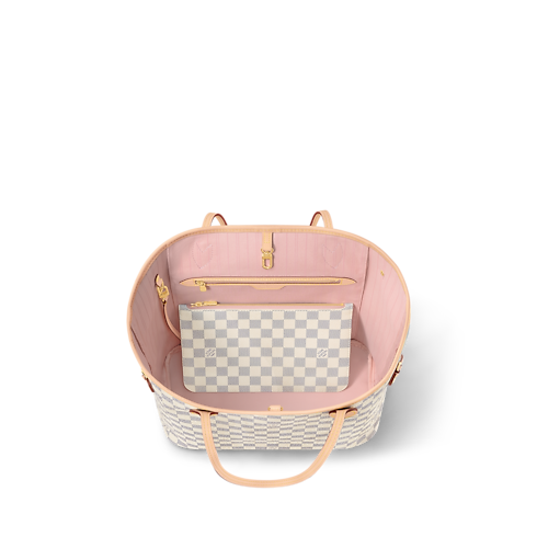 Neverfull MM Damier Azur Canvas in Women's Handbags All Handbags collections by Louis Vuitton (Product zoom)