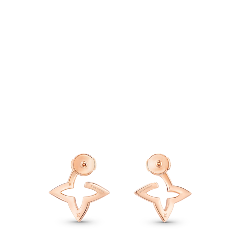 Ombre Blossom Mini Hoops, Pink Gold and Diamonds in Jewellery's Categories Earrings collections by Louis Vuitton (Product zoom)