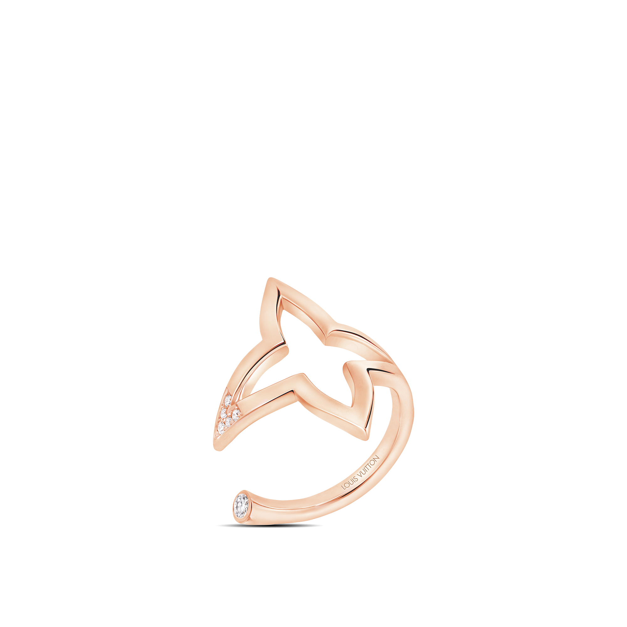 Ombre Blossom Open Ring, Pink Gold and Diamonds  in Jewellery