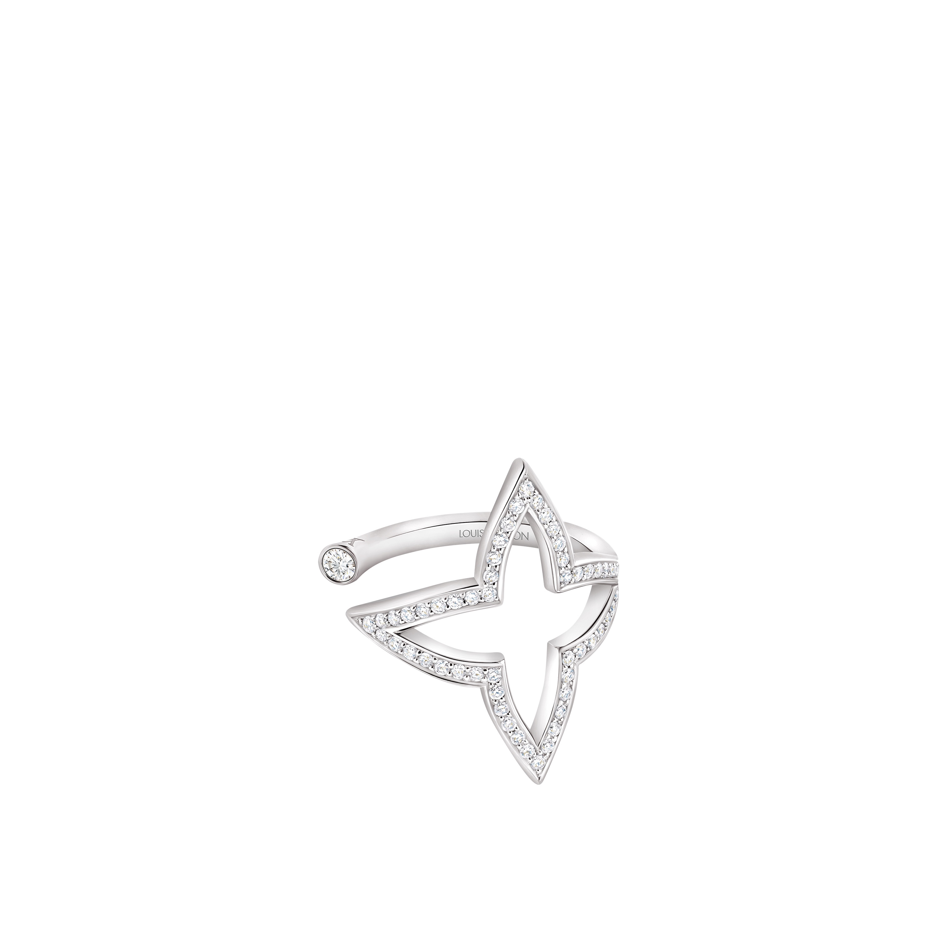 Ombre Blossom Open Ring, White Gold and Diamonds  in Jewellery