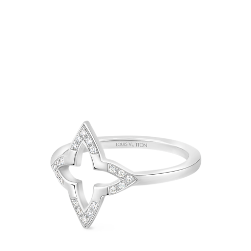 Ombre Blossom Ring, White Gold and Diamonds in Jewellery's Categories Rings collections by Louis Vuitton (Product zoom)