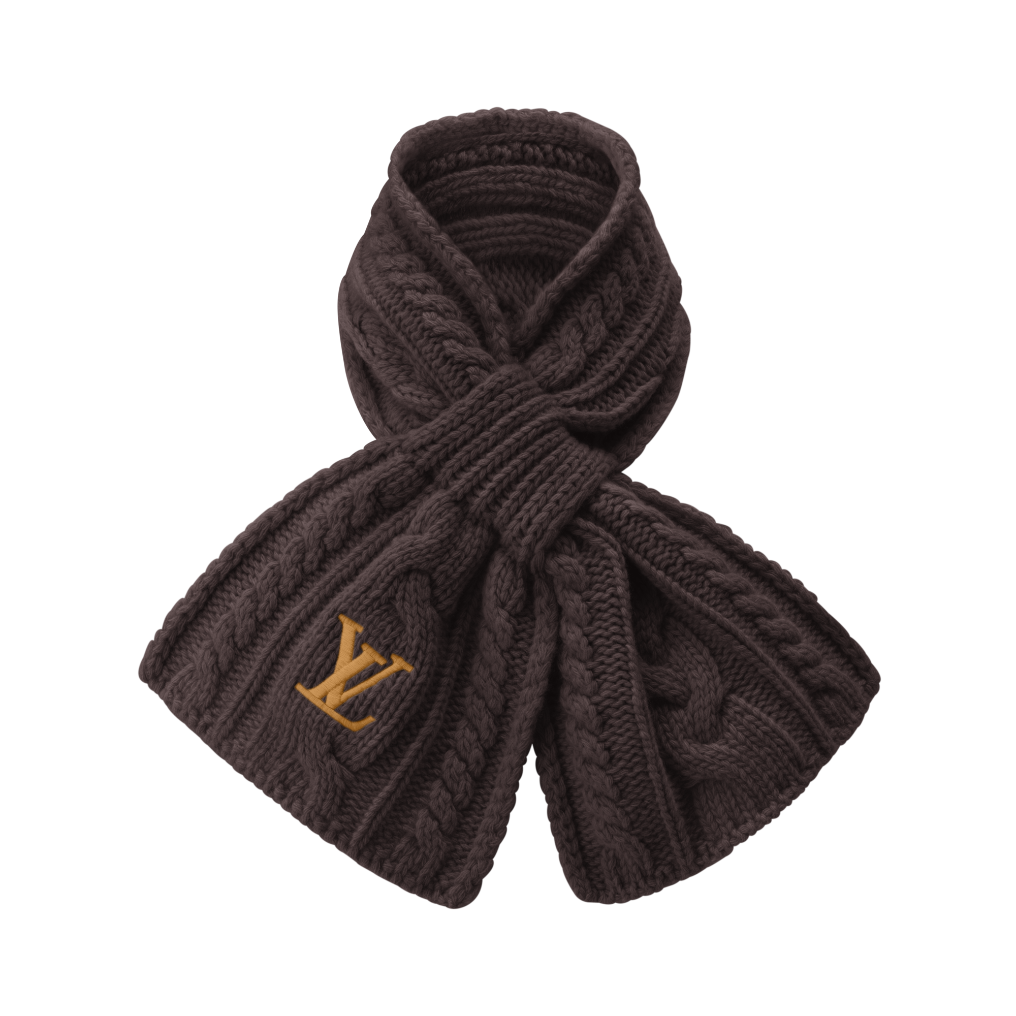 Only LV Mini Cable Scarf . in Men