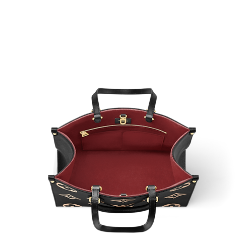 Onthego MM Bicolor Monogram Empreinte Leather in Women's Handbags All Collections collections by Louis Vuitton (Product zoom)