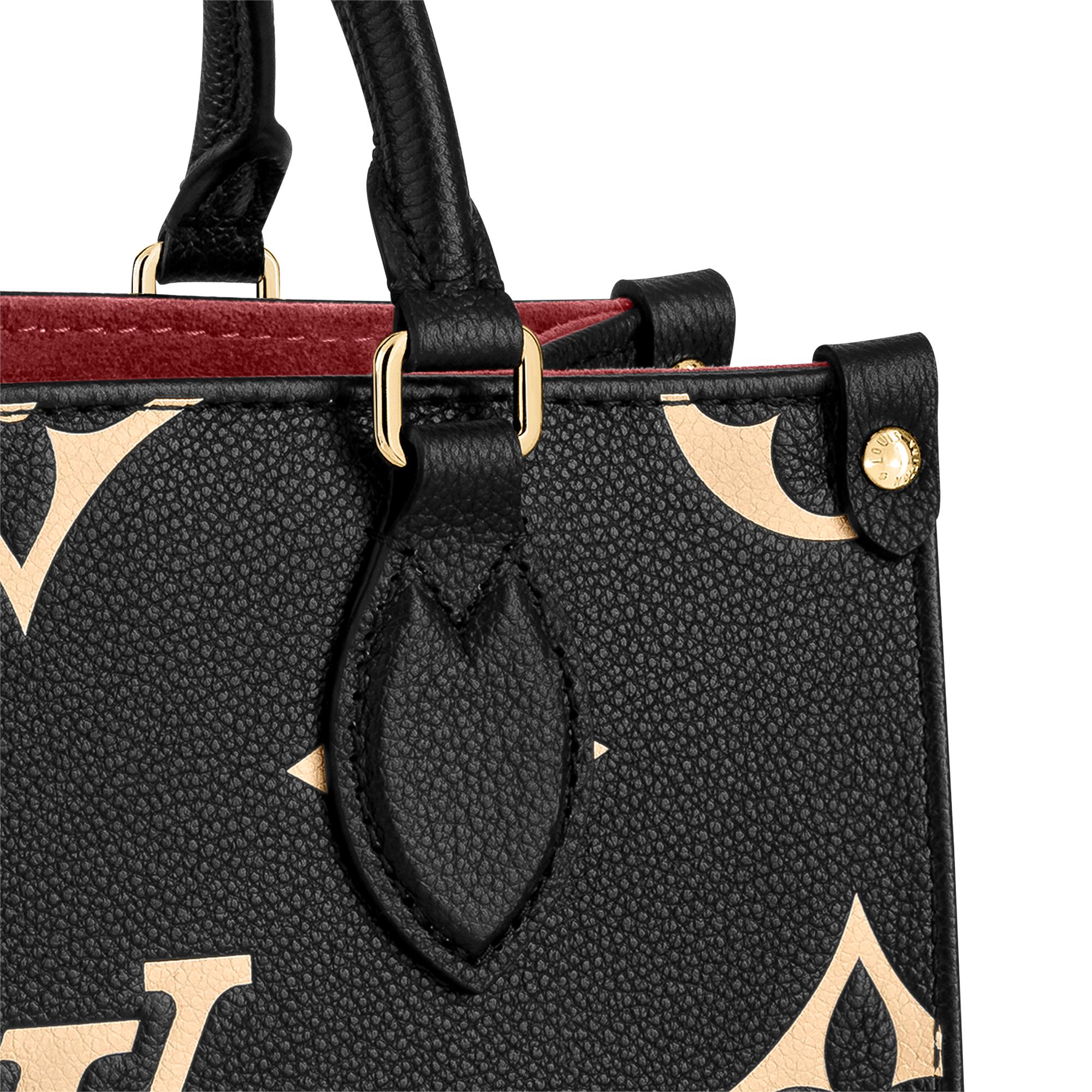 Onthego PM Bicolor Monogram Empreinte Leather in Women