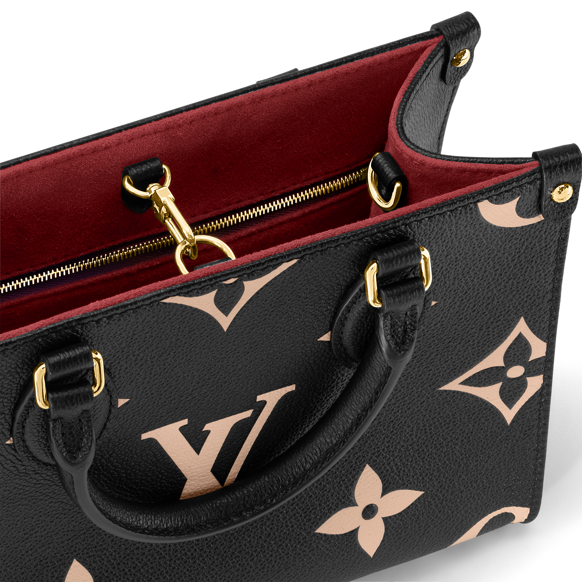 Onthego PM Bicolor Monogram Empreinte Leather in Women