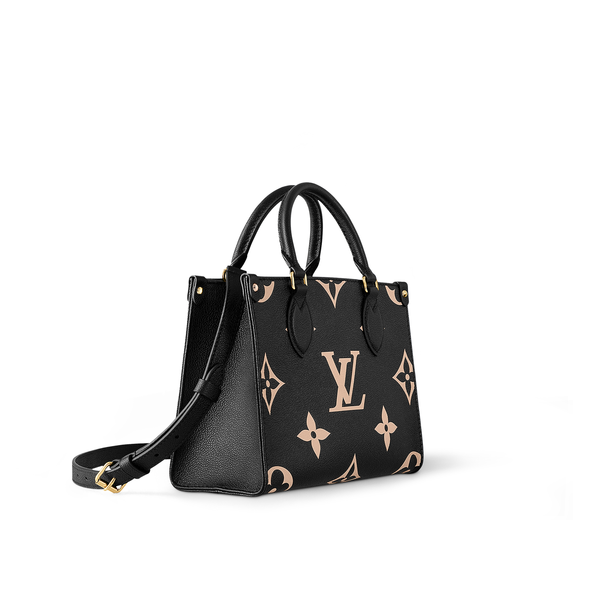 Onthego PM Bicolor Monogram Empreinte Leather in Women