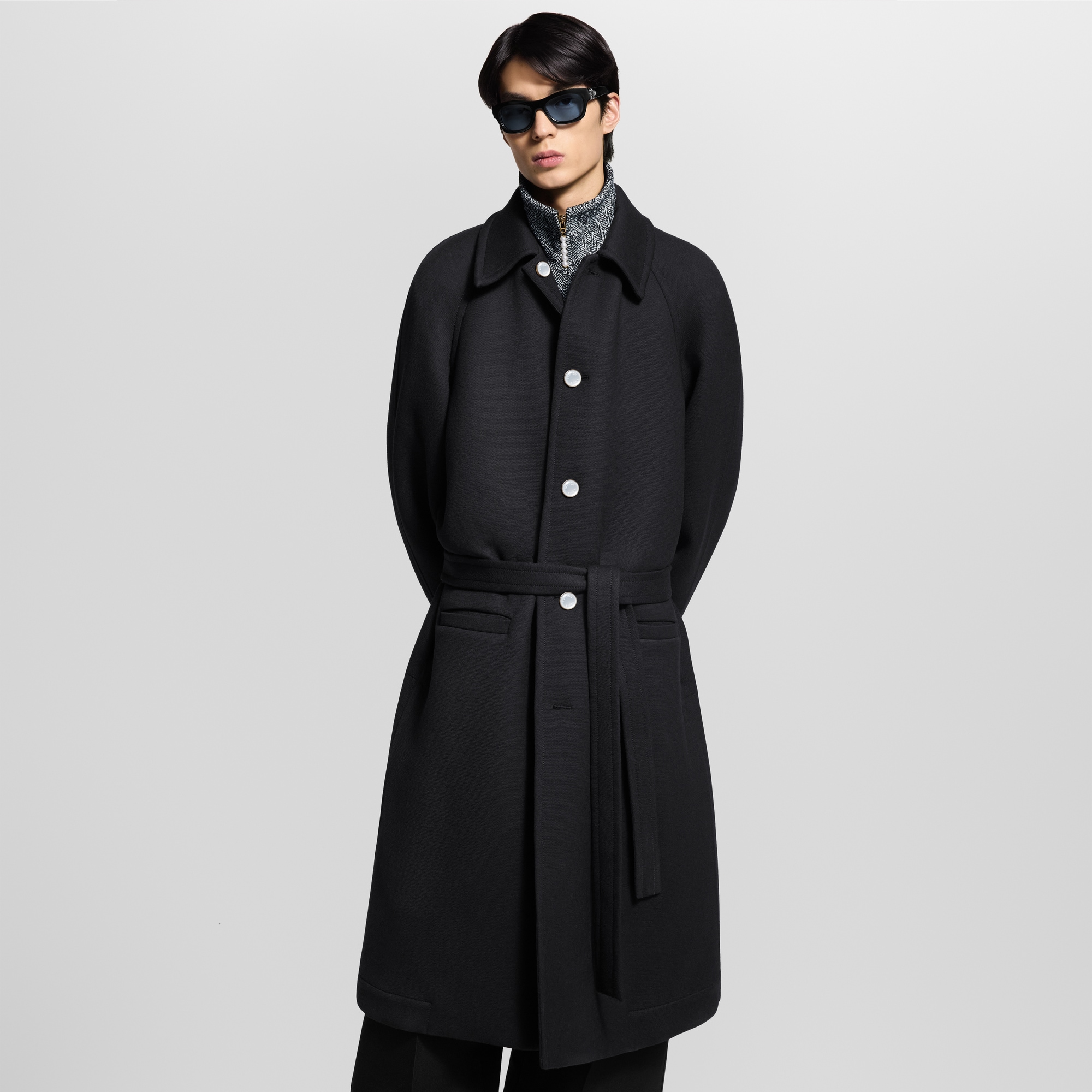 Oversized Single-Breasted Coat  in Men