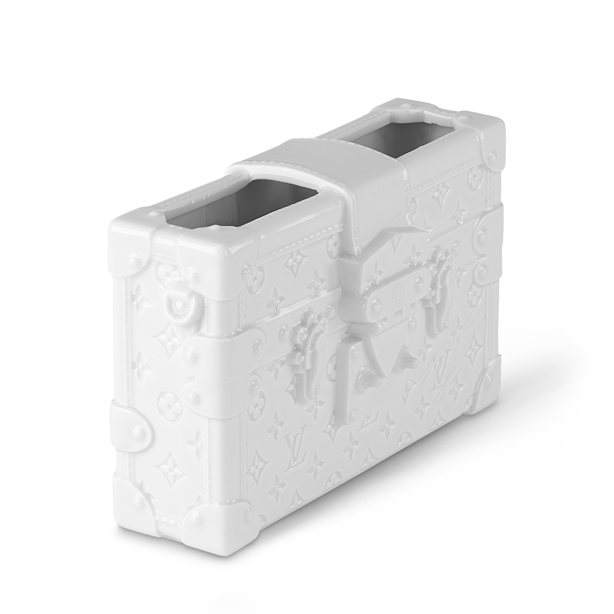 Petite Malle Porcelain Vase Monogram in Trunks, Travel and Home