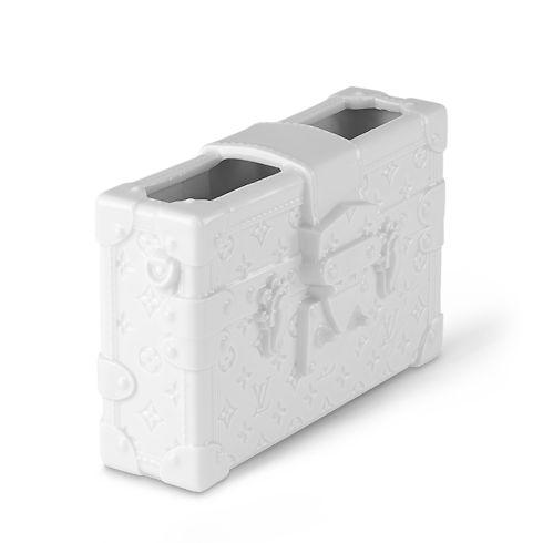 Petite Malle Porcelain Vase Monogram in Trunks, Travel and Home's Highlights Art of Living Campaign collections by Louis Vuitton (Product zoom)