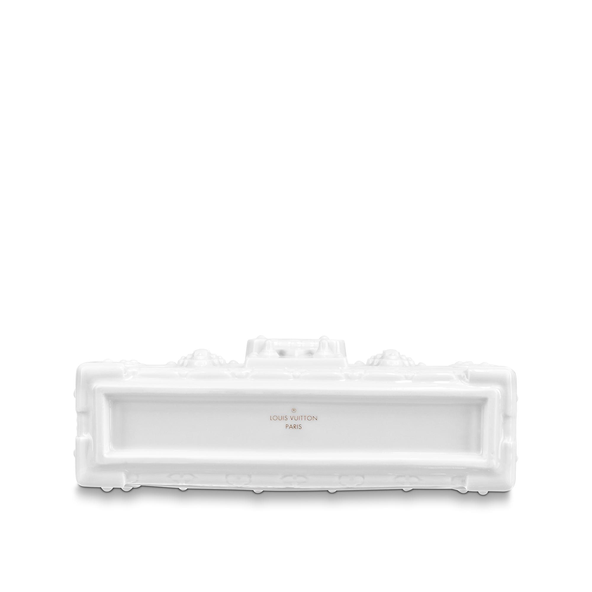 Petite Malle Porcelain Vase Monogram in Trunks, Travel and Home