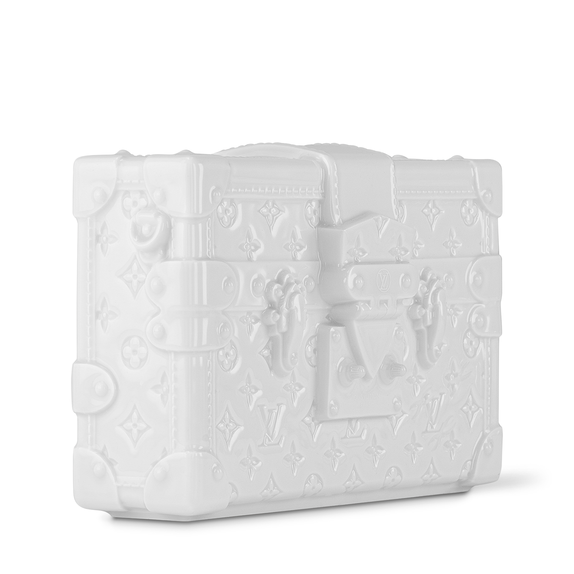 Petite Malle Porcelain Vase Monogram in Trunks, Travel and Home