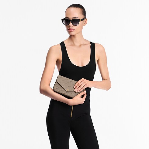 Pochette Félicie Monogram Empreinte in Women's Wallets and Small Leather Goods Wallets on Chain and Micro Bags collections by Louis Vuitton (Product zoom)