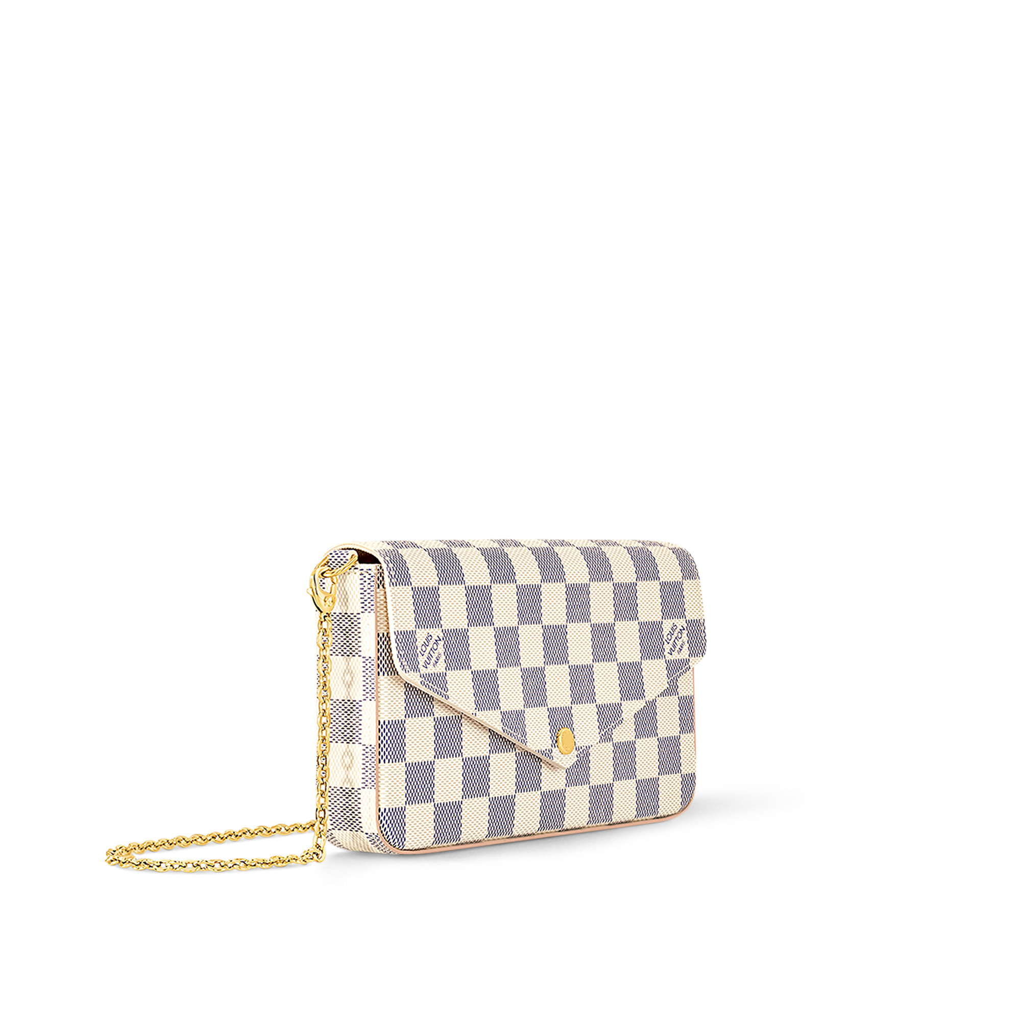 Pochette Félicie Damier Azur Canvas in Women
