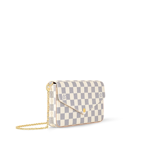 Pochette Félicie Damier Azur Canvas in Women's Wallets and Small Leather Goods Wallets on Chain and Micro Bags collections by Louis Vuitton (Product zoom)
