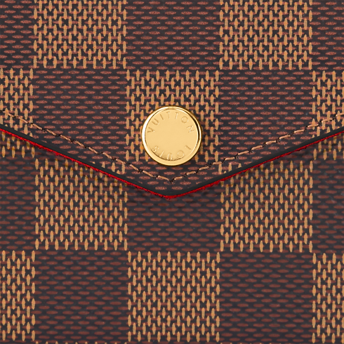 Pochette Félicie Damier Ebene Canvas in Women's Wallets and Small Leather Goods Wallets on Chain and Micro Bags collections by Louis Vuitton (Product zoom)