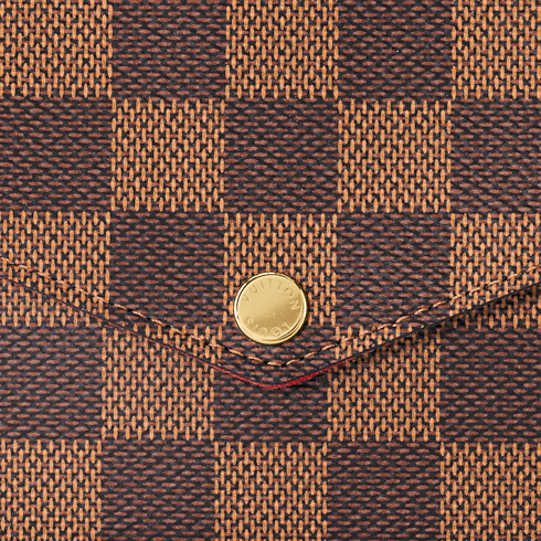 Pochette Félicie Damier Ebene in Women's Wallets and Small Leather Goods All Wallets and Small Leather Goods for Women collections by Louis Vuitton (Product zoom)
