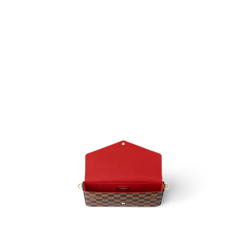 Pochette Félicie Damier Ebene in Women's Wallets and Small Leather Goods All Wallets and Small Leather Goods for Women collections by Louis Vuitton (Product zoom)