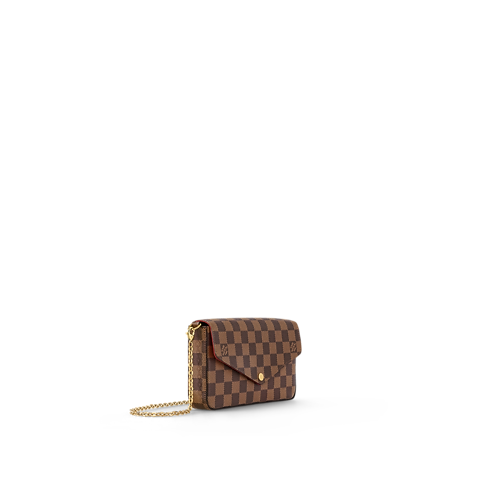 Pochette Félicie Damier Ebene in Women's Wallets and Small Leather Goods All Wallets and Small Leather Goods for Women collections by Louis Vuitton (Product zoom)