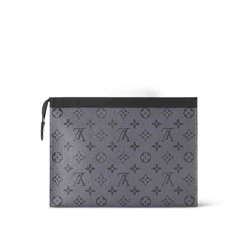 Pochette Voyage MM Monogram Eclipse in Men's Wallets and Small Leather Goods Men's Wallets and Small Leather Goods collections by Louis Vuitton (Product zoom)