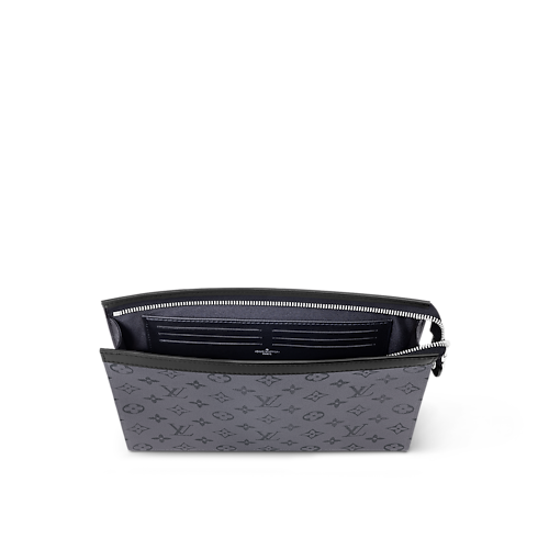 Pochette Voyage MM Monogram Eclipse in Men's Wallets and Small Leather Goods Men's Wallets and Small Leather Goods collections by Louis Vuitton (Product zoom)