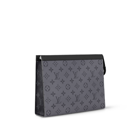Pochette Voyage MM Monogram Eclipse in Men's Wallets and Small Leather Goods Men's Wallets and Small Leather Goods collections by Louis Vuitton (Product zoom)