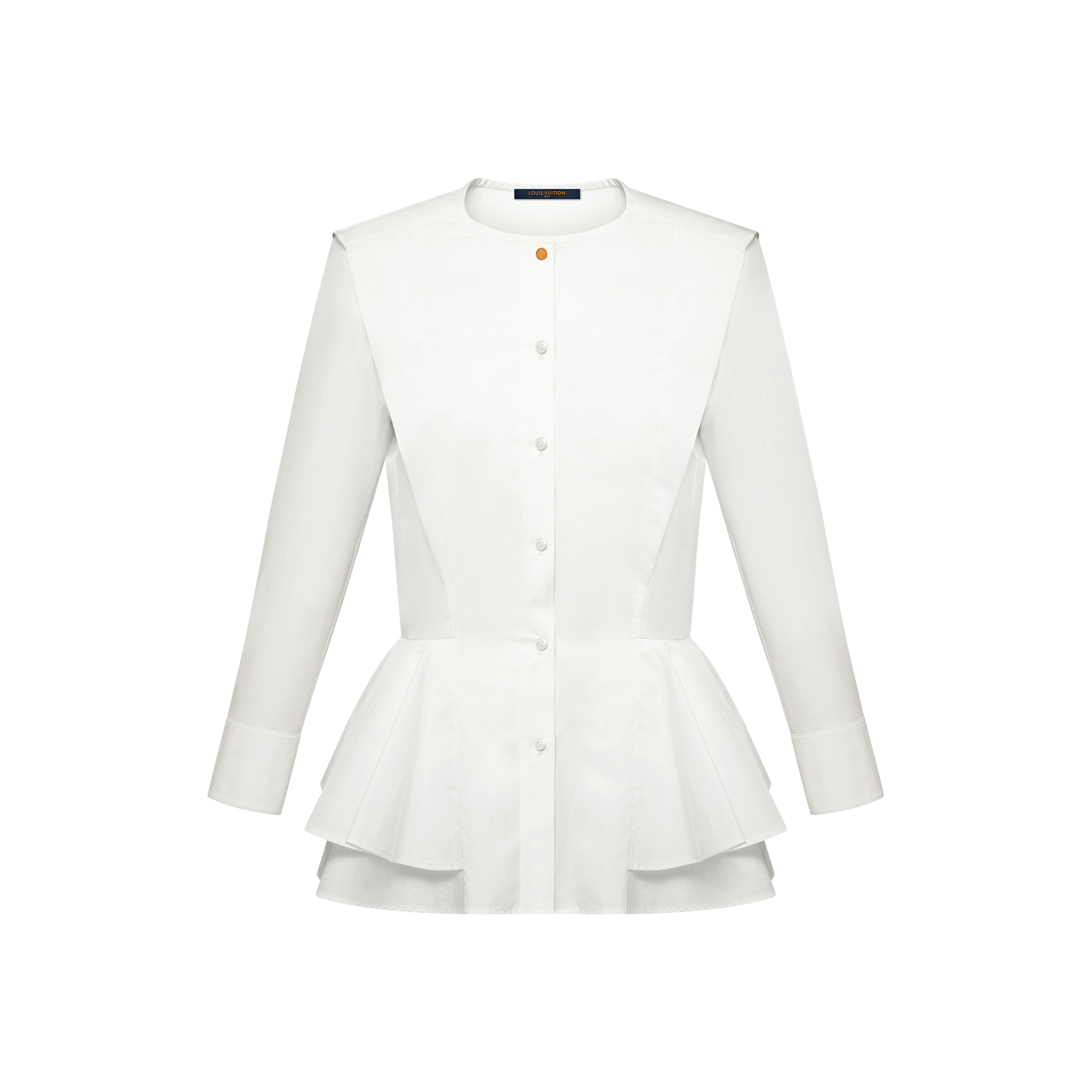Poplin Peplum Blouse   in Women
