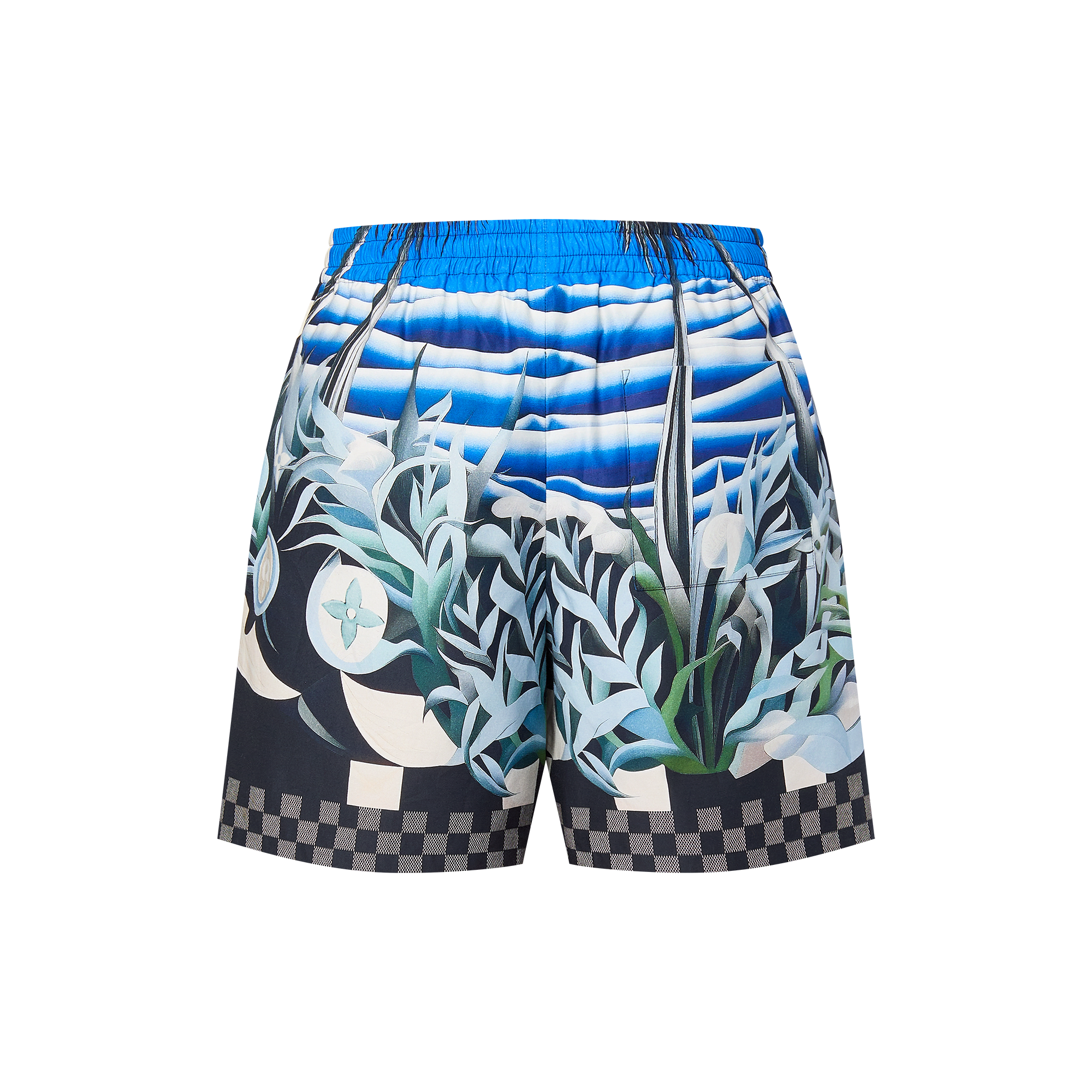 Printed Nylon Swim Shorts  in Men