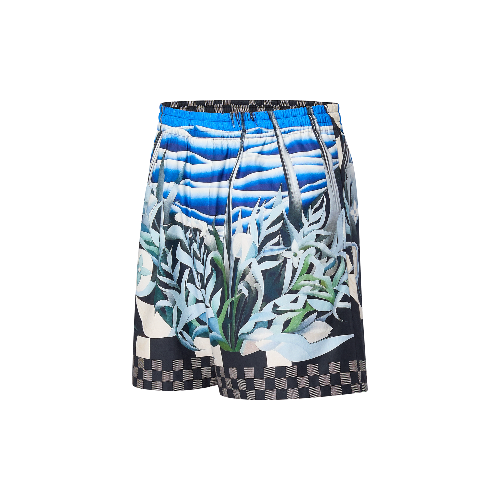 Printed Nylon Swim Shorts  in Men