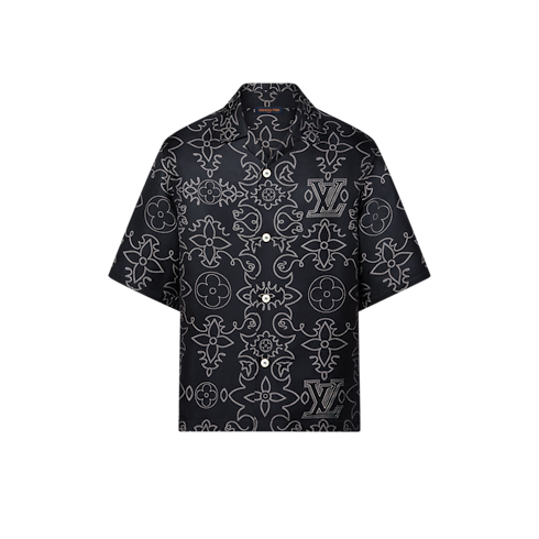 Printed Short-Sleeved Silk Shirt in Men's Ready-to-Wear Shirts collections by Louis Vuitton (Product zoom)