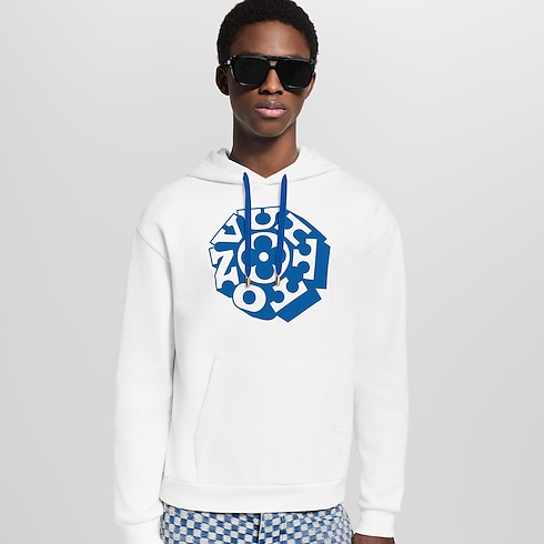 Printed Signature Hoodie in Men's Ready-to-Wear T-shirts and Polos collections by Louis Vuitton (Product zoom)