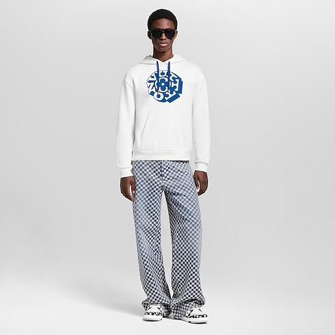 Printed Signature Hoodie in Men's Ready-to-Wear T-shirts and Polos collections by Louis Vuitton (Product zoom)