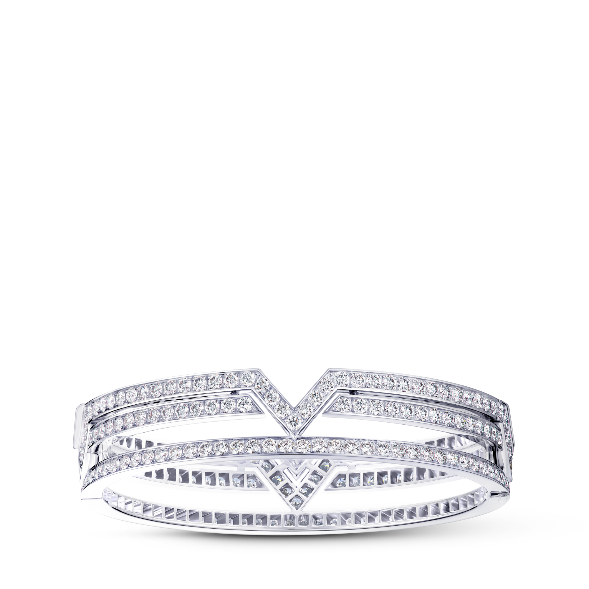 Pure V Bracelet, White Gold,  Diamonds  in Les Extraordinaires