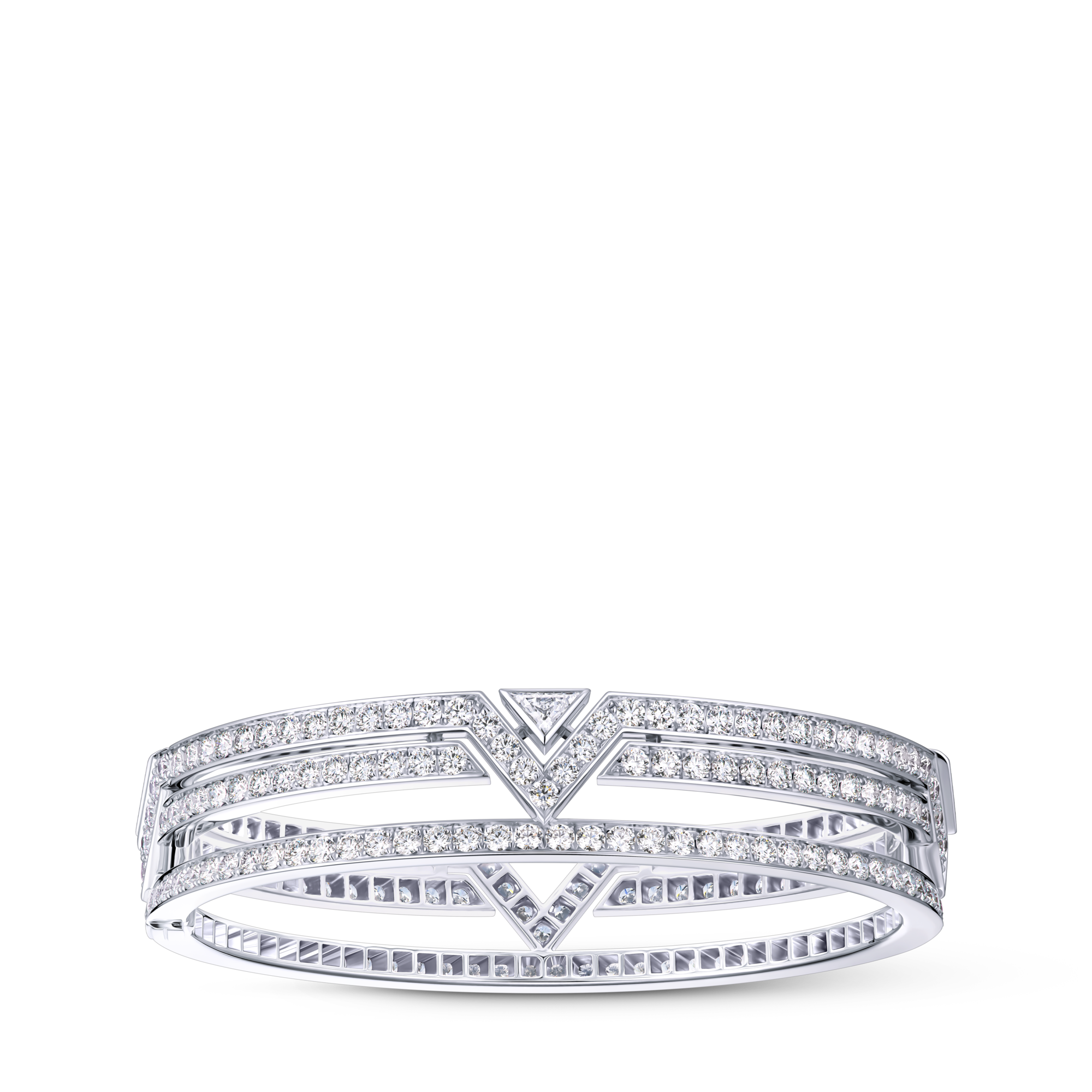 Pure V Bracelet, White Gold and Diamonds  in Les Extraordinaires